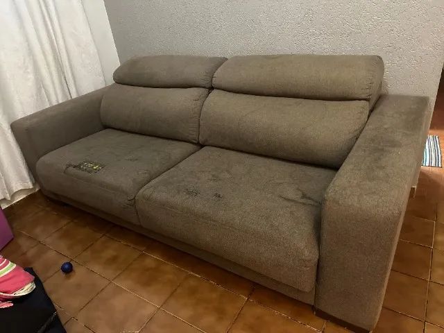 Sofá Retrátil e Reclinável 2,30m Marrom - Confortável e Espaçoso - Foto 3