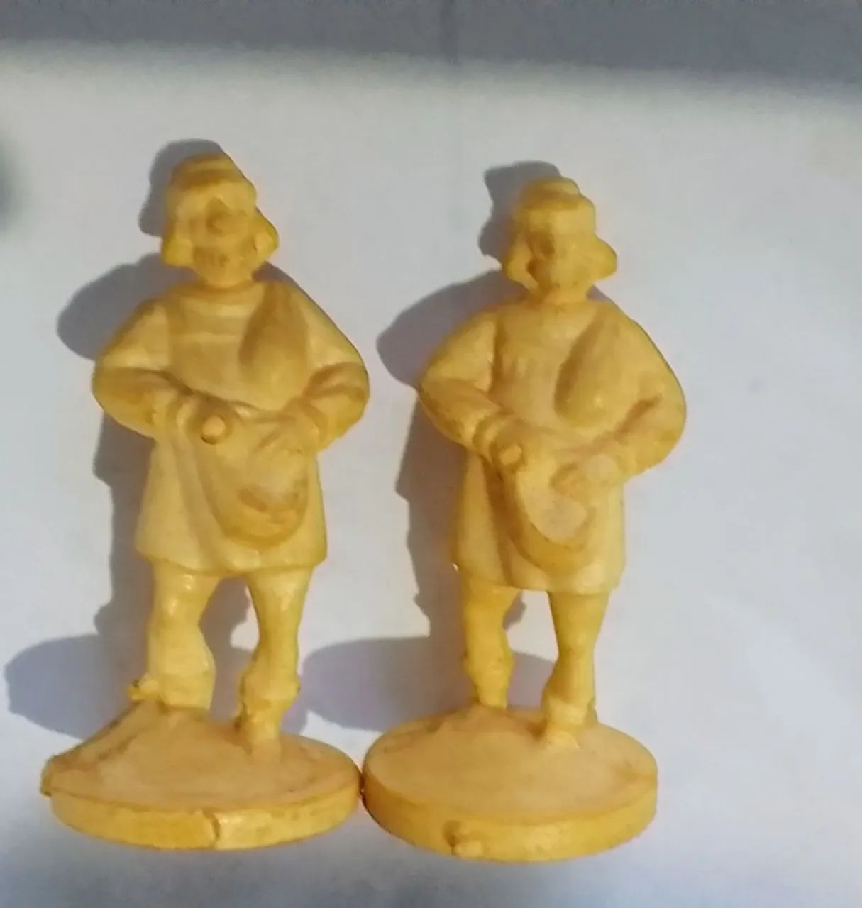 Par de peões jogo xadrez Gulliver década de 70 Marfim
