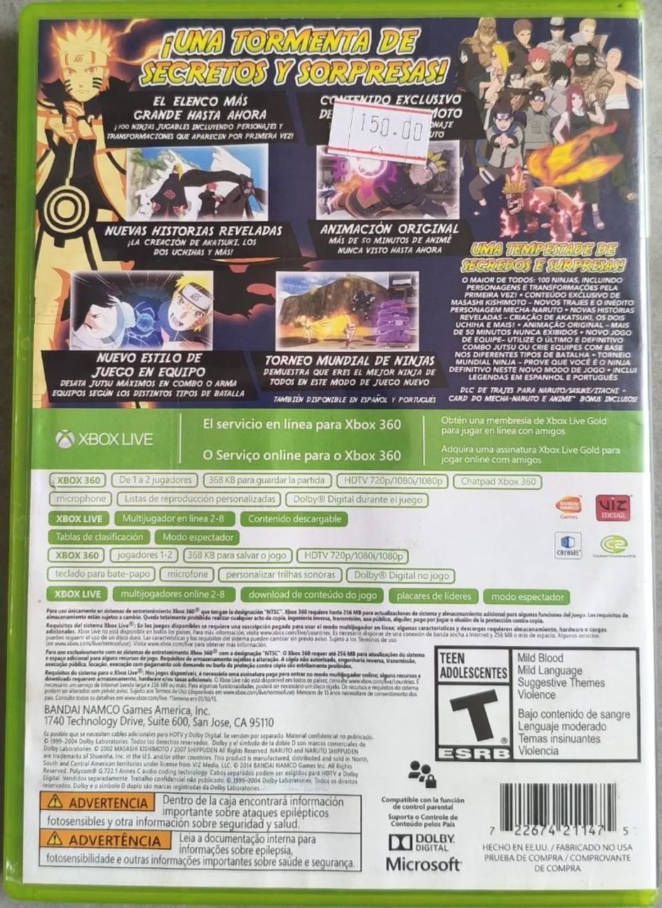 Jogo Xbox 360 - Naruto Shippuden  - Foto 2