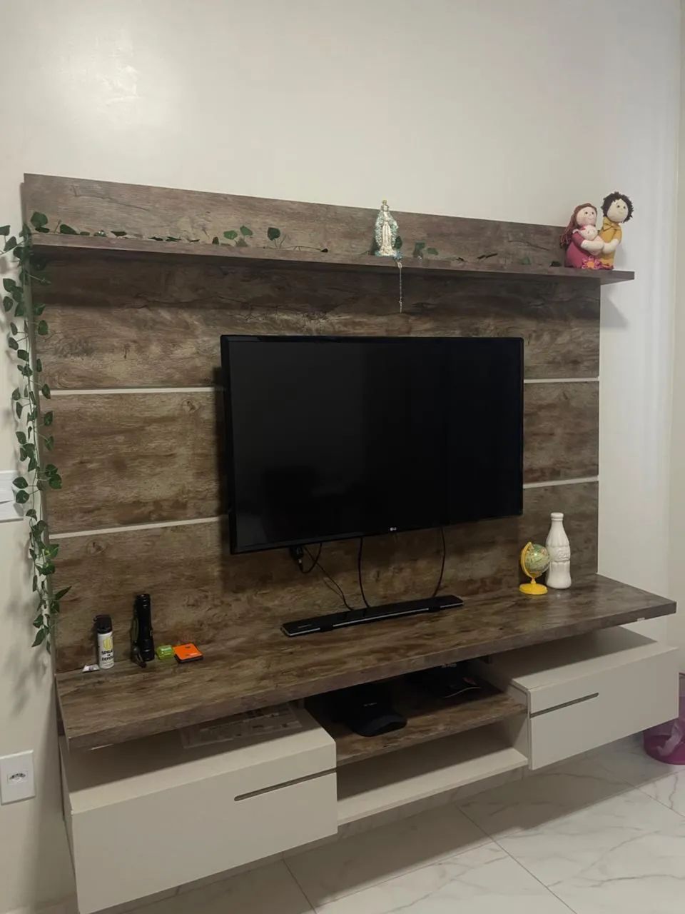 Painel para tv + tv smart  - Foto 3