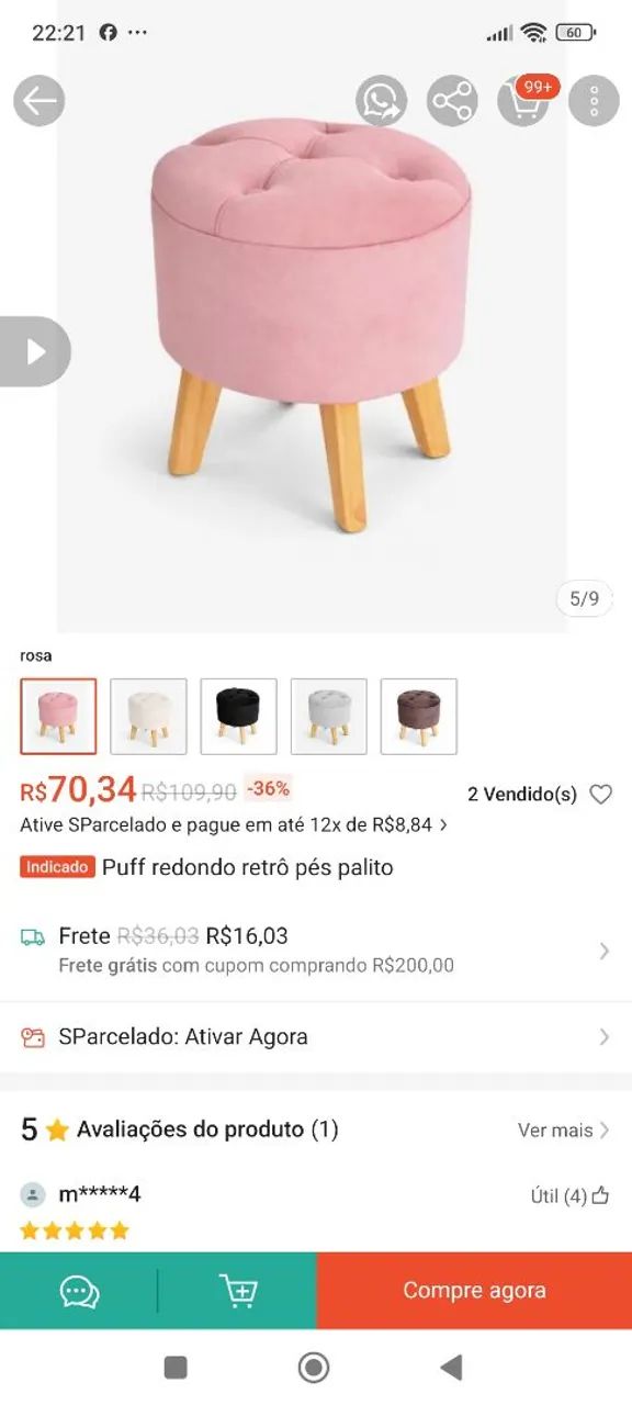 Banco puff  - Foto 5