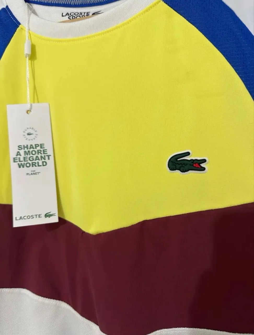 Camiseta Lacoste Sport ColorBlock - Foto 5