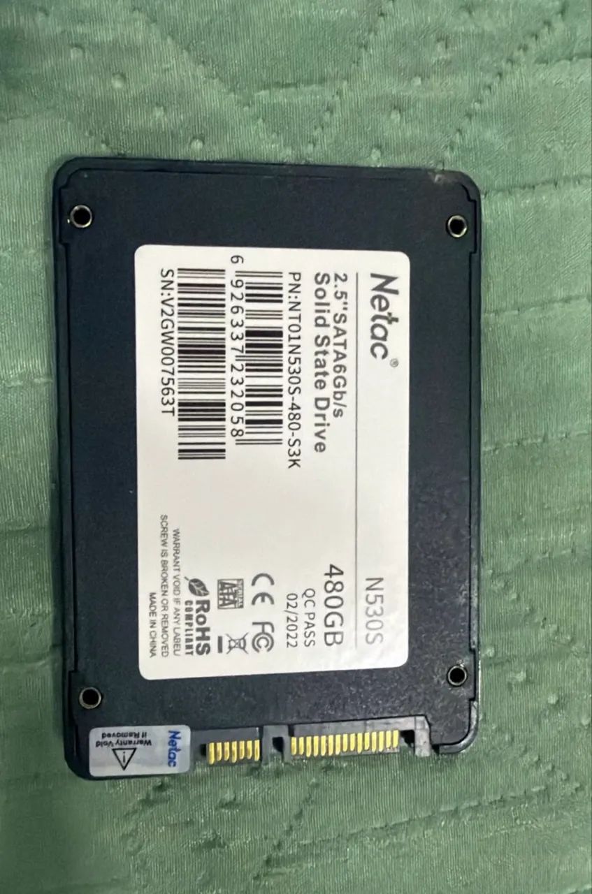 Ssd Netac 480gb SATA