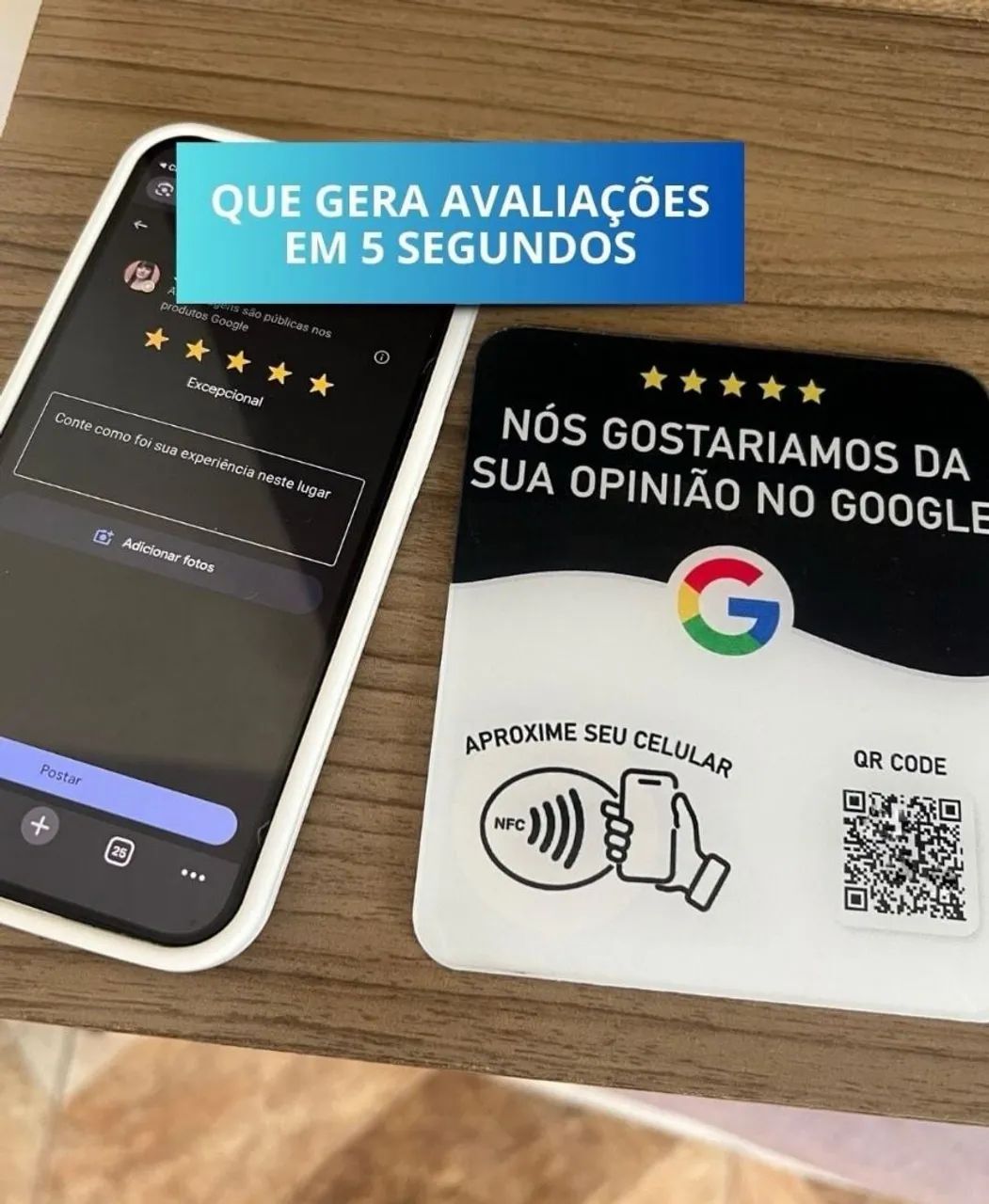 Placa NFC para Avaliações no Google<br> - Foto 2