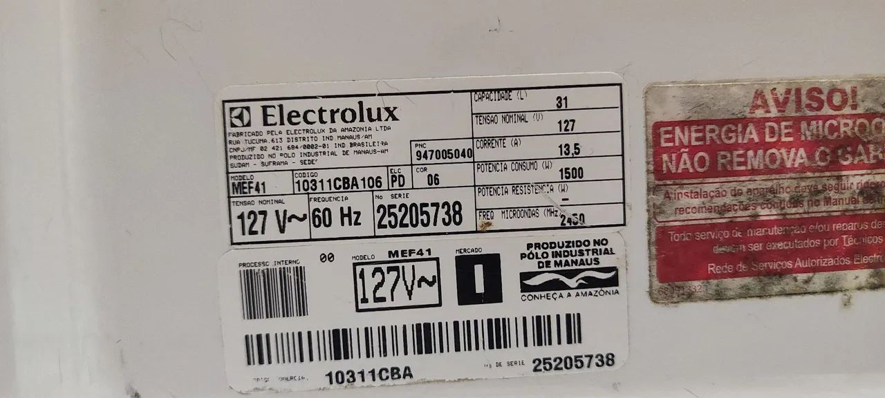 KIT MICROONDAS ELECTROLUX E AIRFLYER NELL - Foto 3