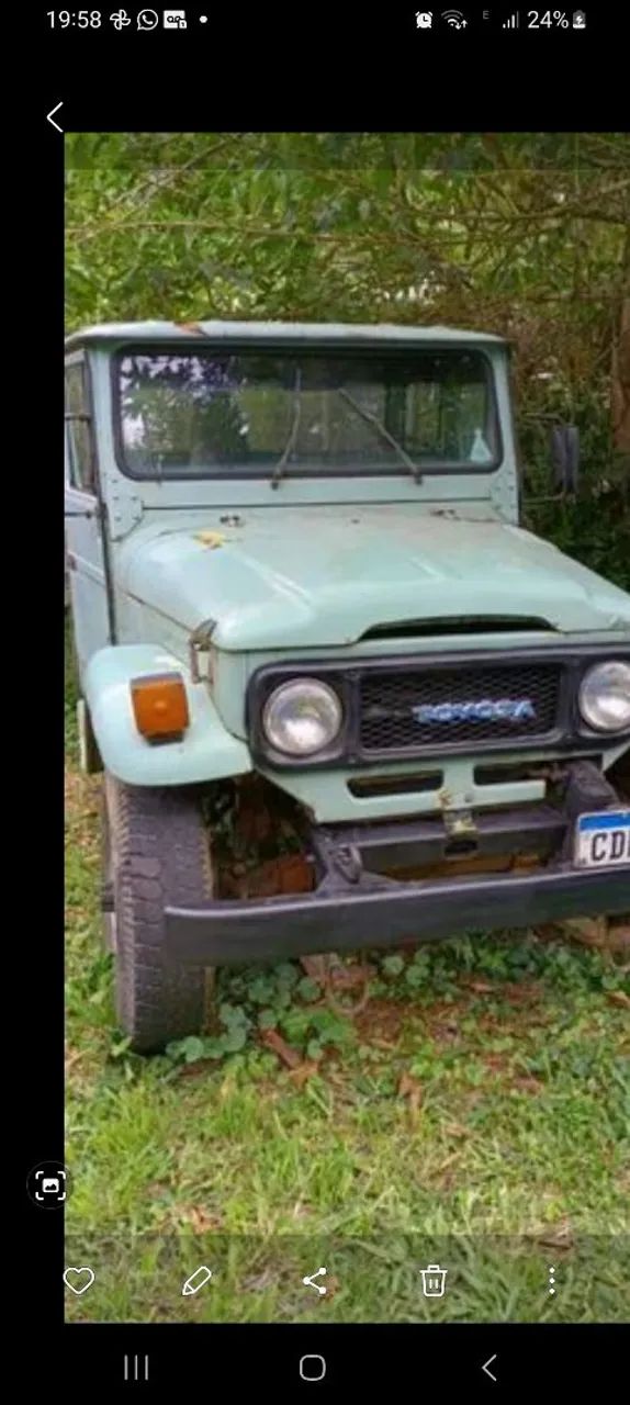 Toyota Band.Picape Chassi Longo Diesel 1986