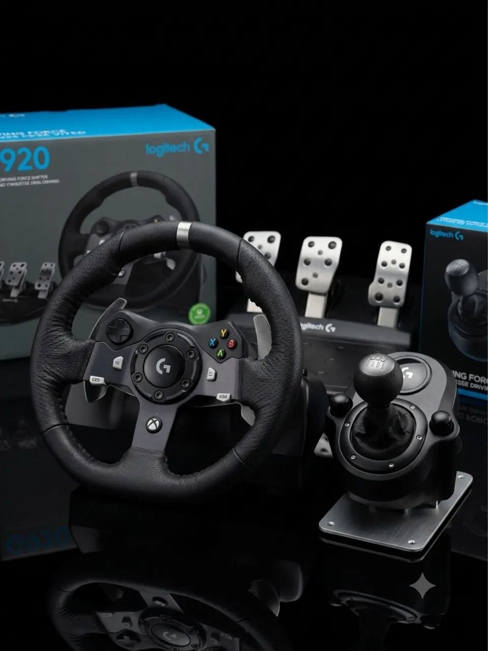 Logitech G920 COMPLETO + Câmbio + Suporte Cockpit