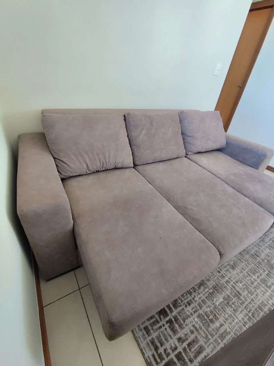 Sofá retrátil 3 lugares - Foto 4