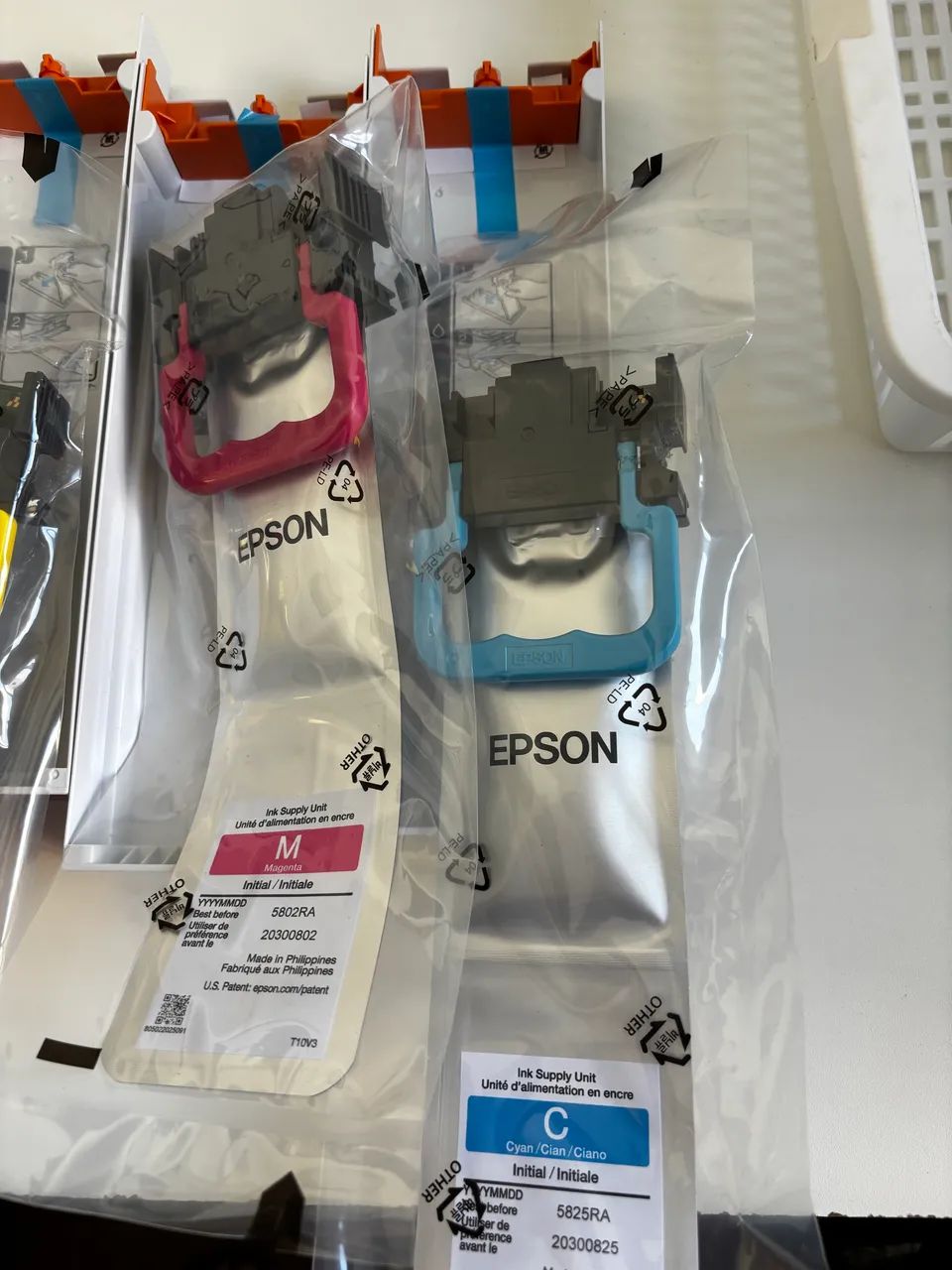 Kit de Tintas Originais Epson WF-C5390 + 4 Gavetas - Sem Uso - Foto 4