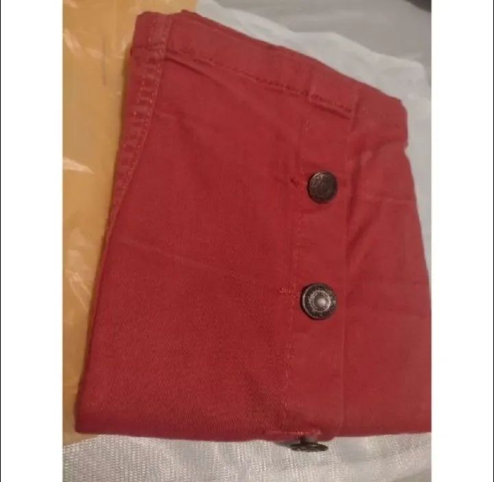 Saia Jeans Laranjado tamanho 42 - Foto 5