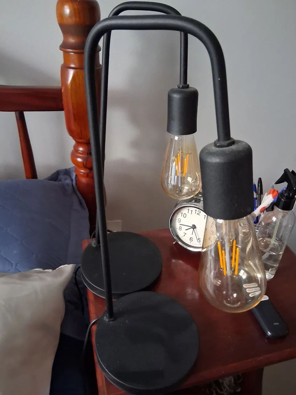 Abajur De Quarto Luminária De Mesa Retro Vintage + Lampada  - Foto 2