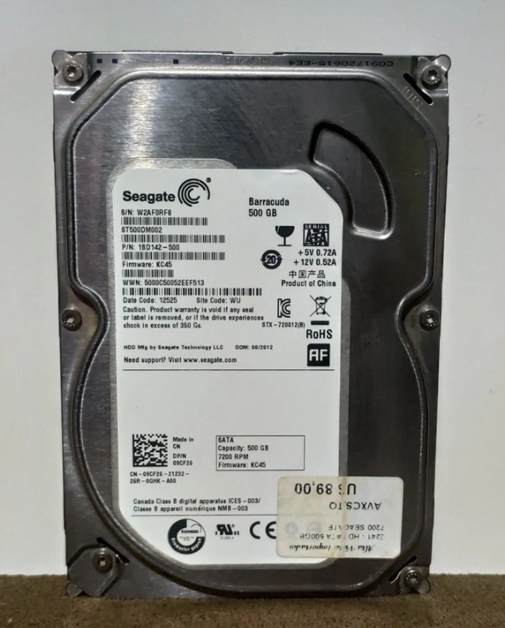 Hdd 500GB 3,5" Sata Pc Desktop Computador Dvr Camera Cftv - Hd Usados Funcionando Perfeita - Foto 4