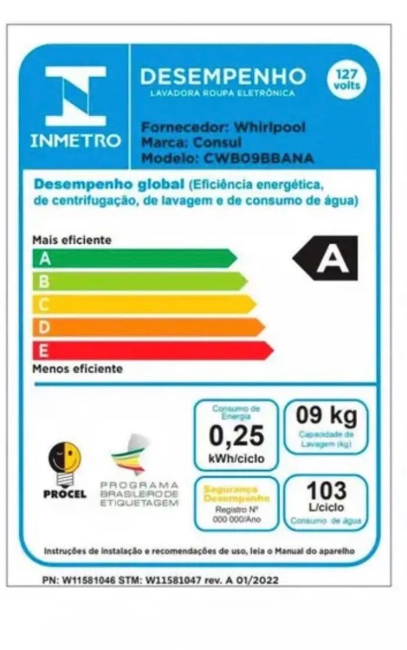 Máquina de lavar cônsul 9 litros  - Foto 3