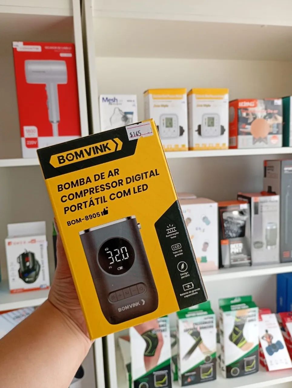 Bomba de ar/compressor digital