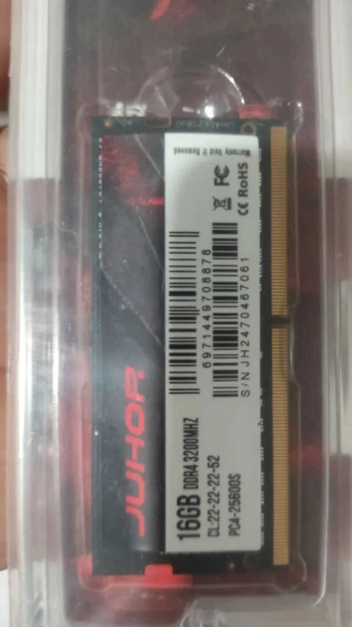 memoria lacrada 16 gigas 3200hz para notebook - Foto 2