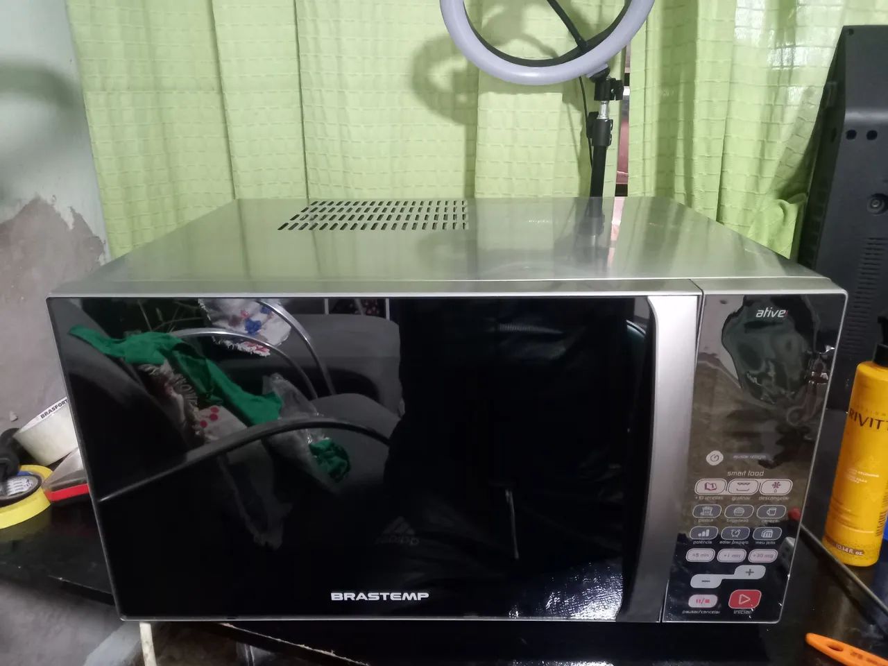 Micro-ondas Brastemp ative 38L com a função gratinar.  - Foto 5