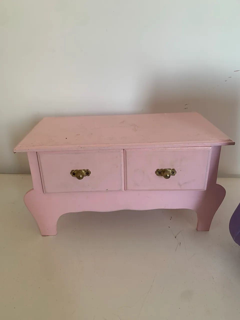 gavetinha rosa madeira 