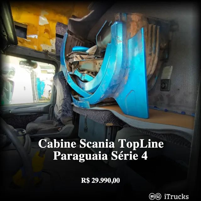 Cabine Scania TopLine Paraguaia Teto Alto Leito Série 4 - Foto 7