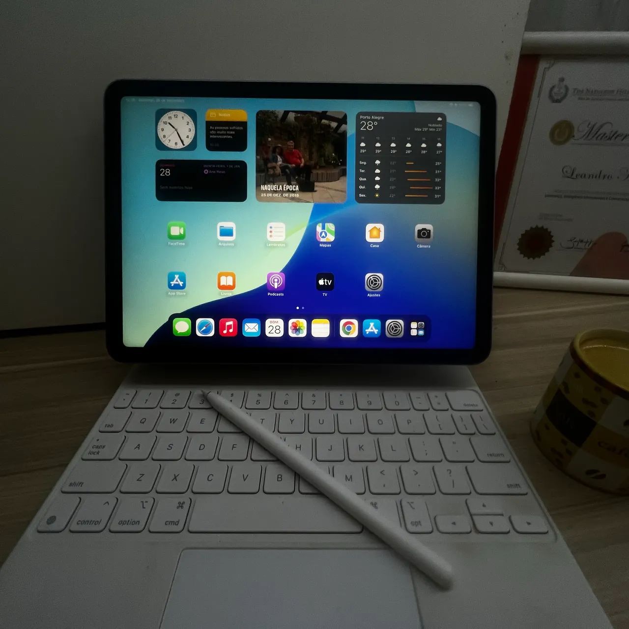 iPad Air 5ª geração. 64 gigas Touch ID inativo 