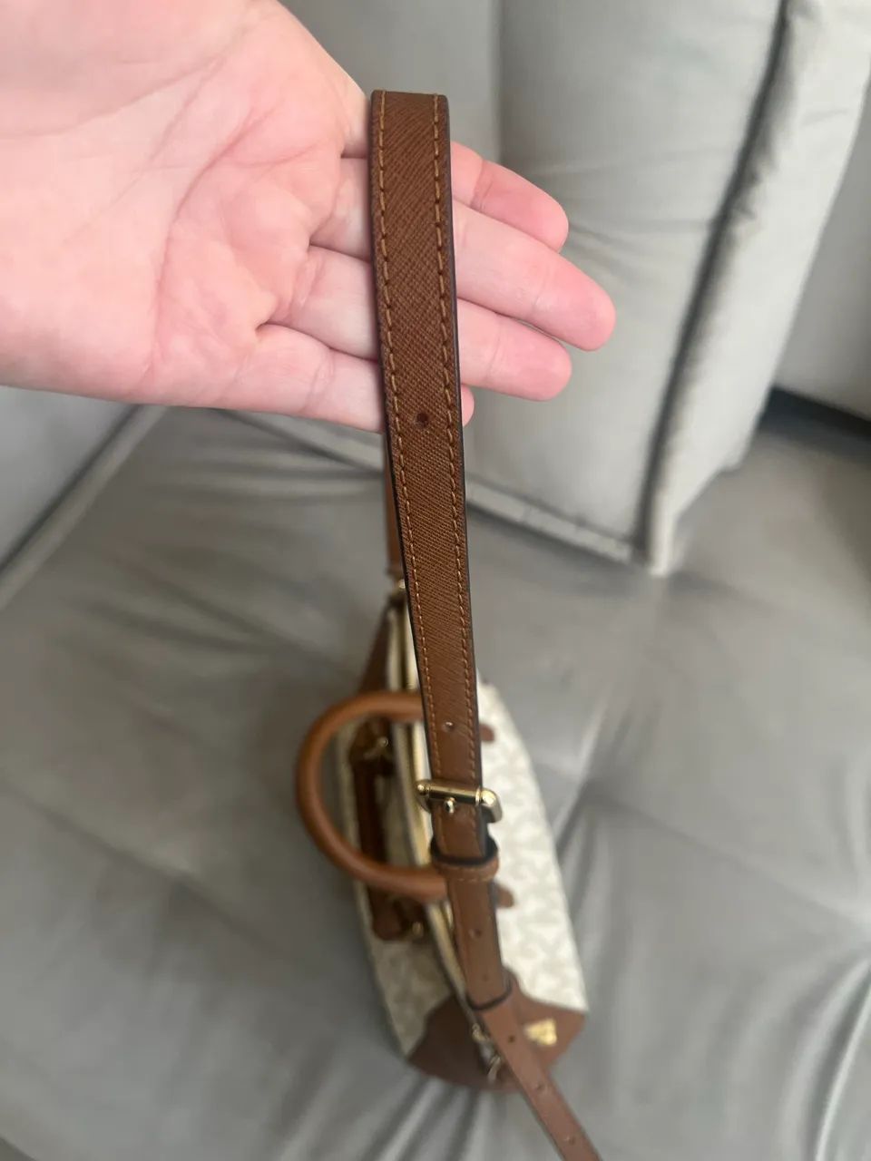 Bolsa Michael Kors Original Signature Vanilla e Marrom - Foto 2
