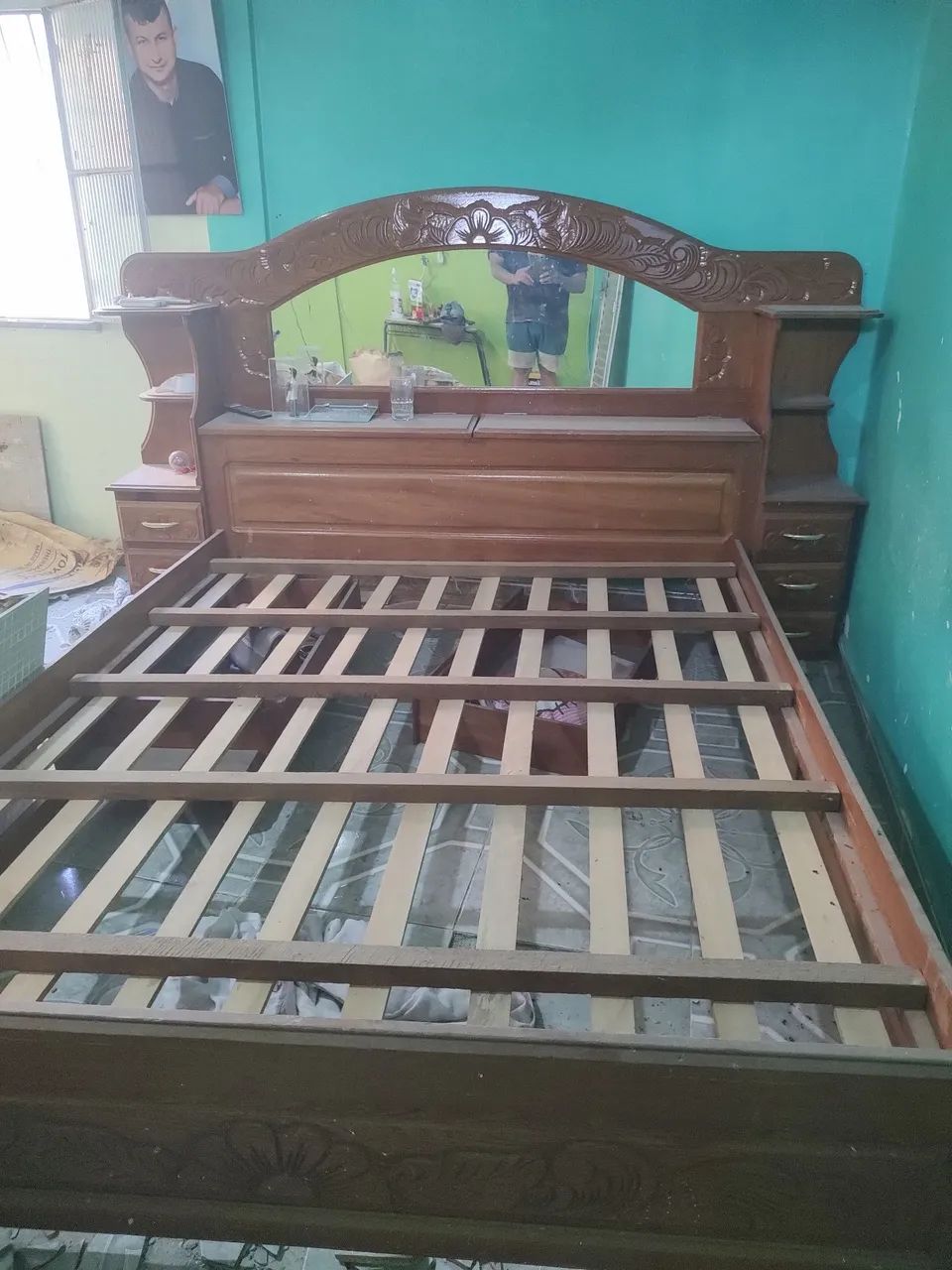 Cama de madeira casal  - Foto 3