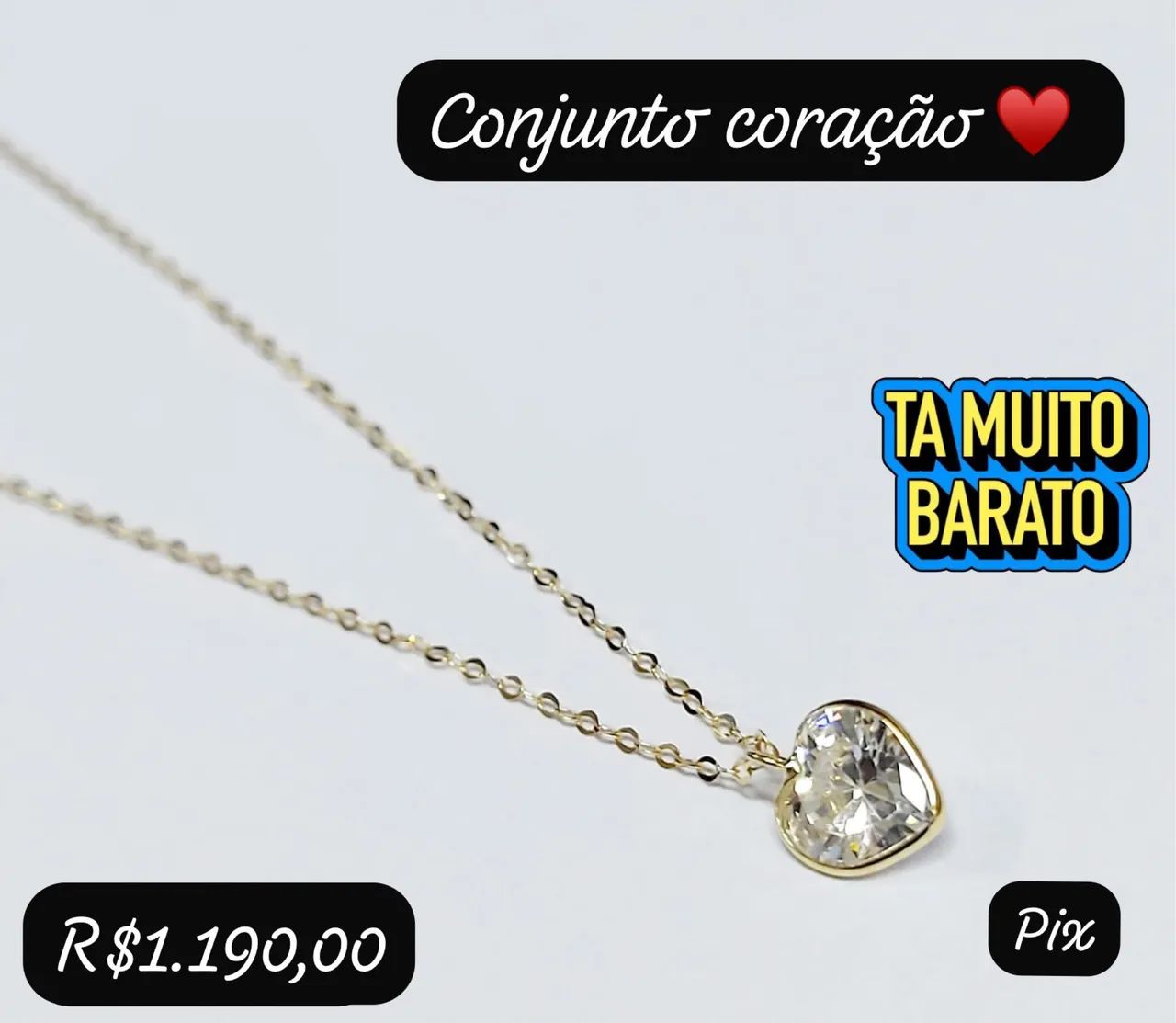 Conjunto de ouro 18k
