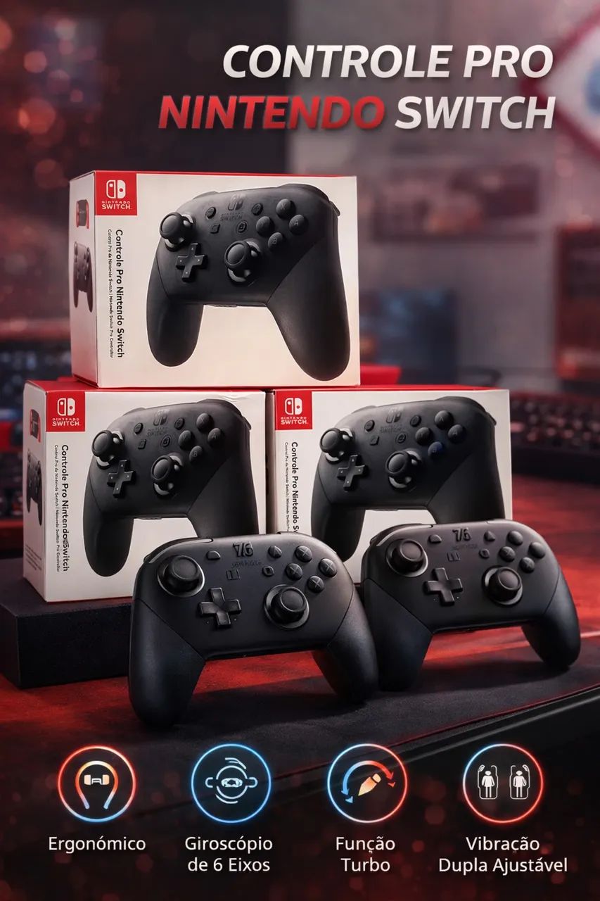 PRO Controle para Nintendo Switch Oficialmente novos na caixa