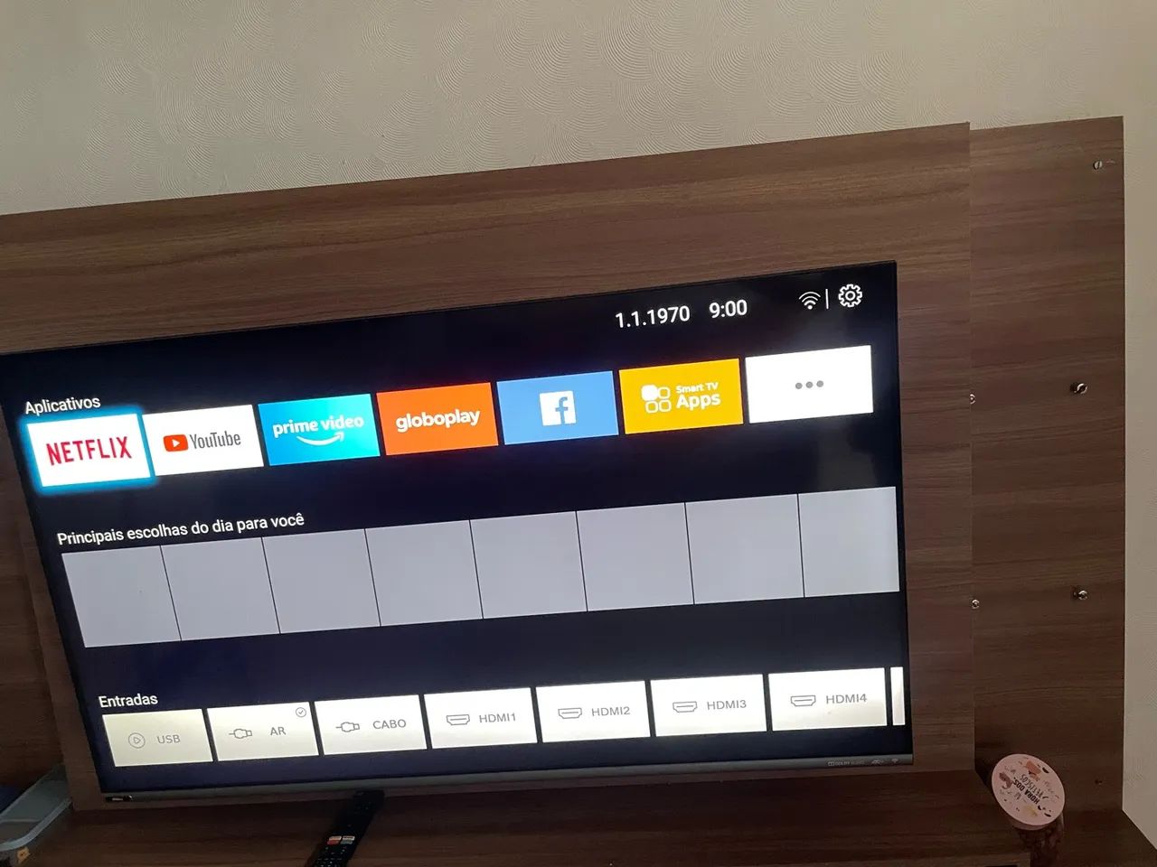 Smart TV 50 polegadas com painel