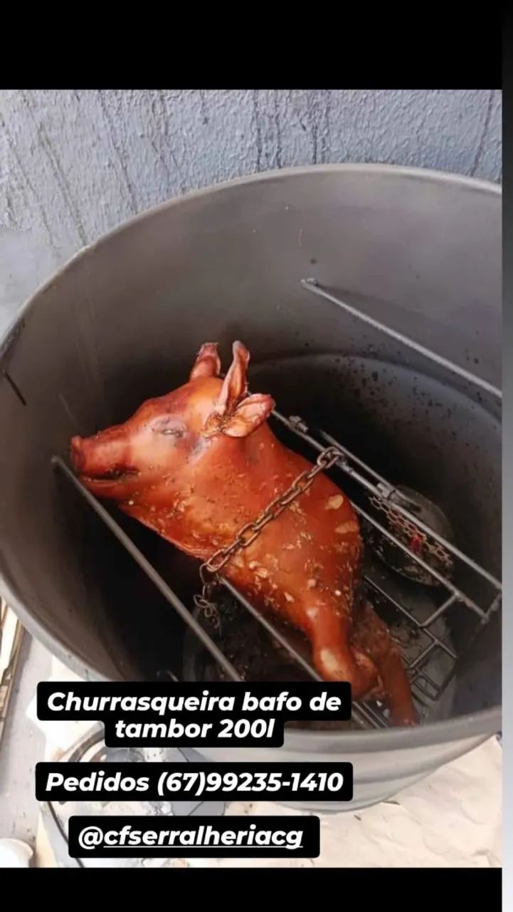 Churrasqueira bafo tambor costelão, sob encomenda  - Foto 5