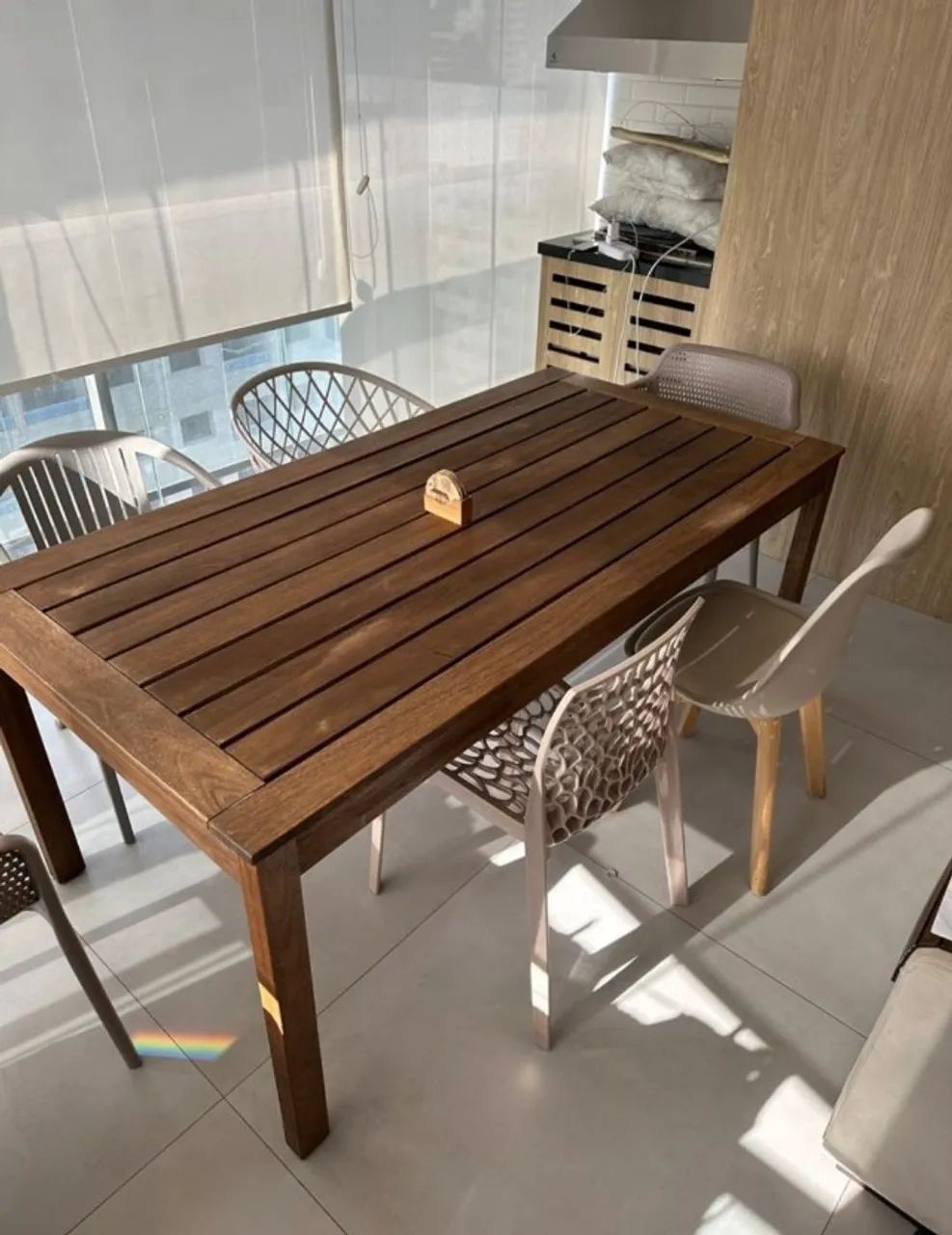 Mesa de Madeira Leme Tokstok 180x92
