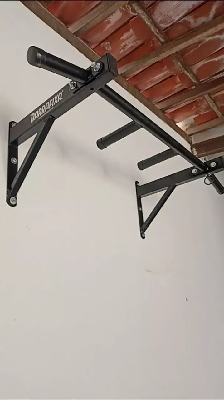 Barra Fixa Parede Musculação Pull-up Pegada Neutra E Aberta - Foto 2