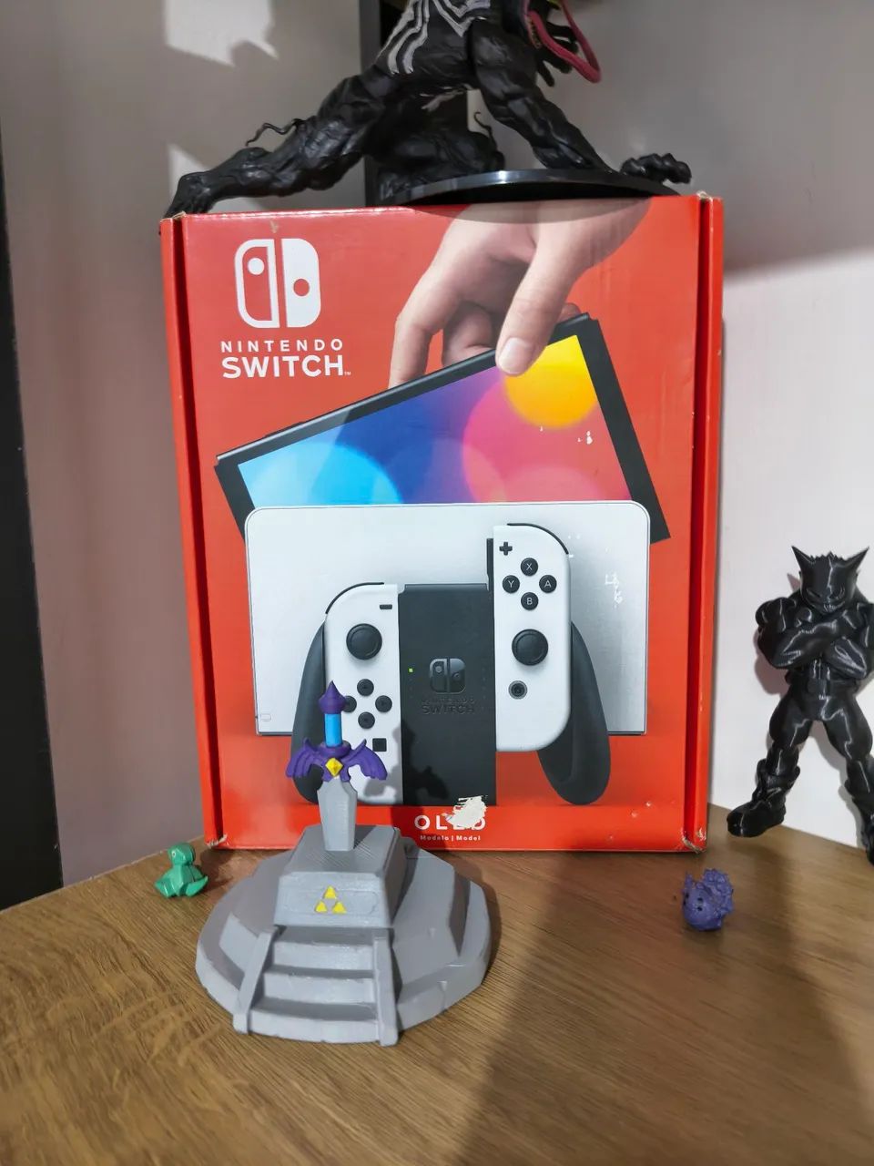 Nintendo Switch OLED+jogos originais - Jogos de Vídeo Game - Prata