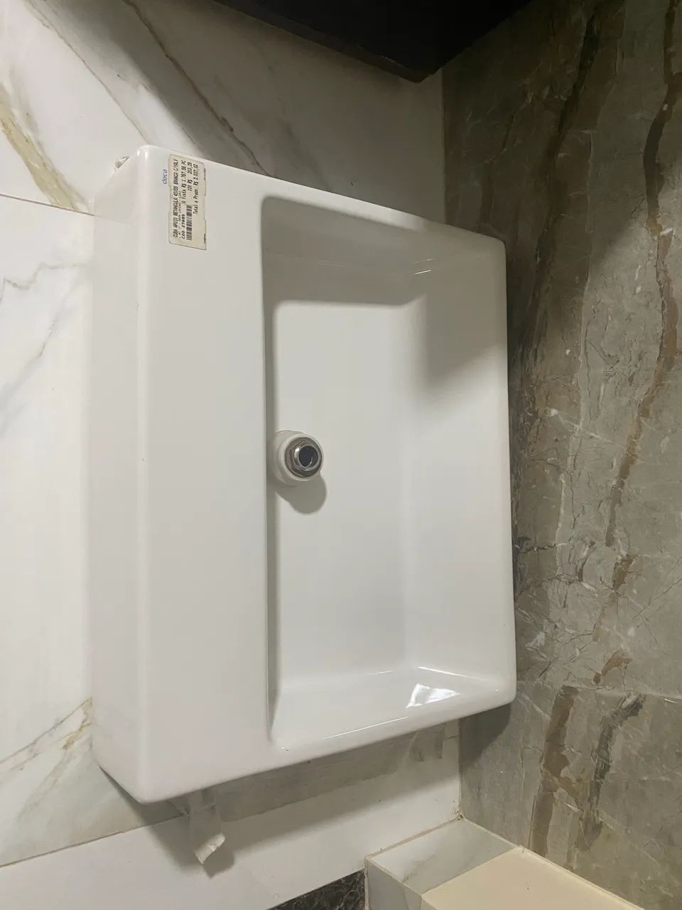 Cuba de Apoio para Banheiro Retangular L87 Branco - Deca - Foto 4
