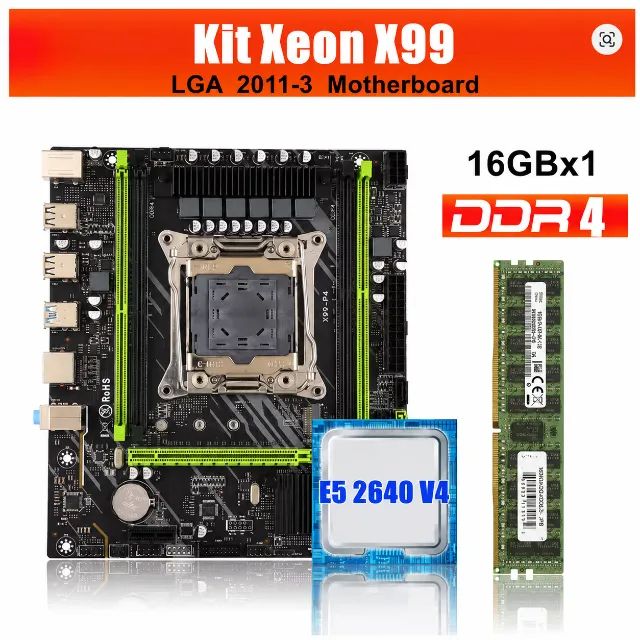 Vendo Kit Xeon X99 (placa mãe / processador / memoria) - Foto 2