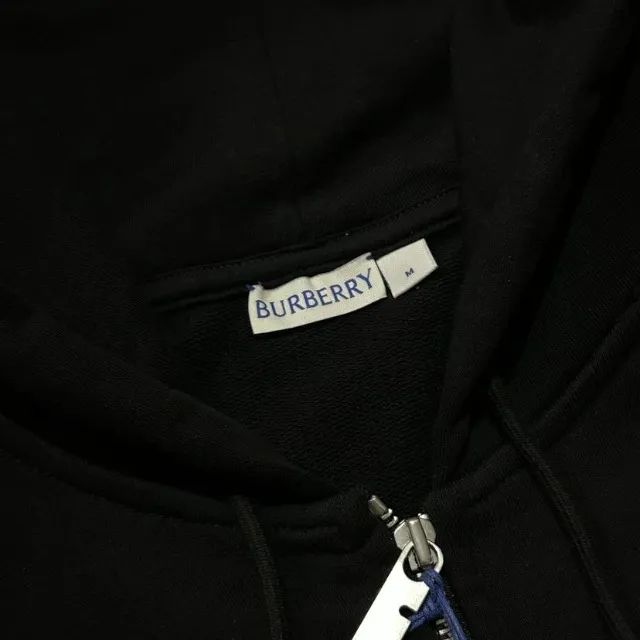 burberry moletom de algodão com acabamento xadrez - Foto 2