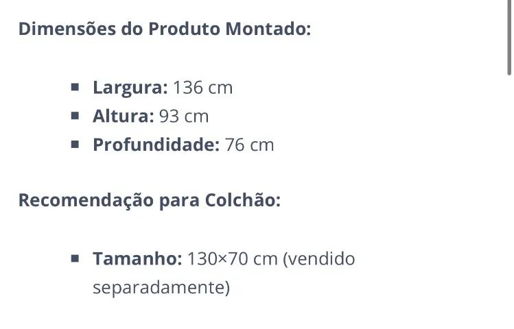Berço americano / mini cama 100% MDF  - Foto 4