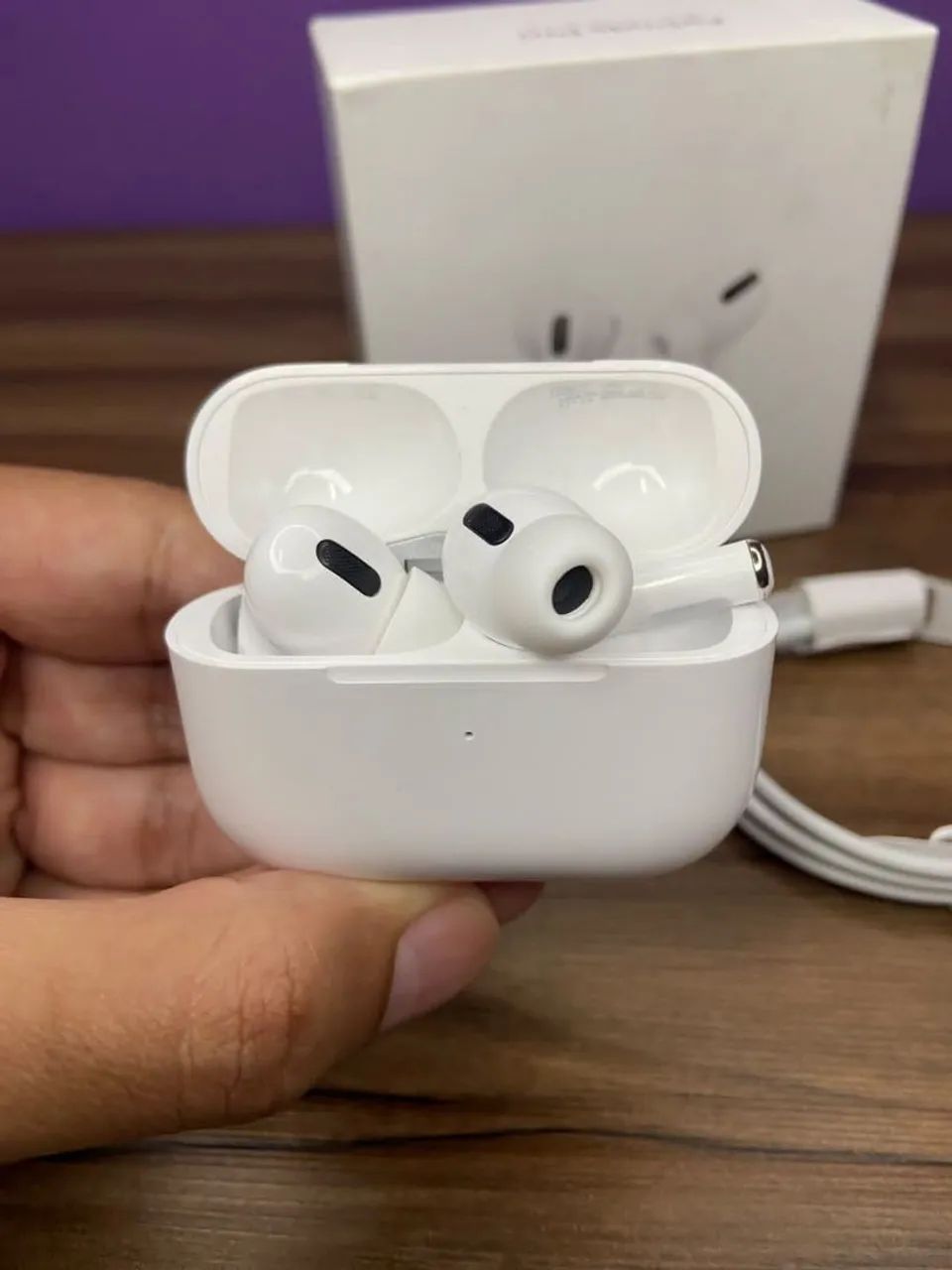 *Fone Bluetooth Pro3 Branco 2.0 com Cabo Lightning* - Foto 3