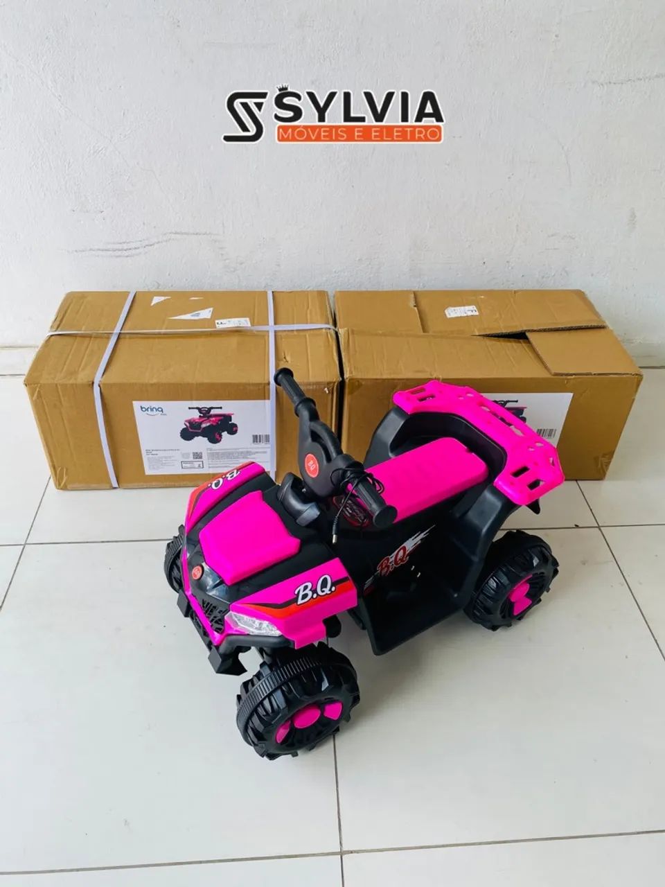 Mini quadriciclo rosa elétrico  - Foto 4
