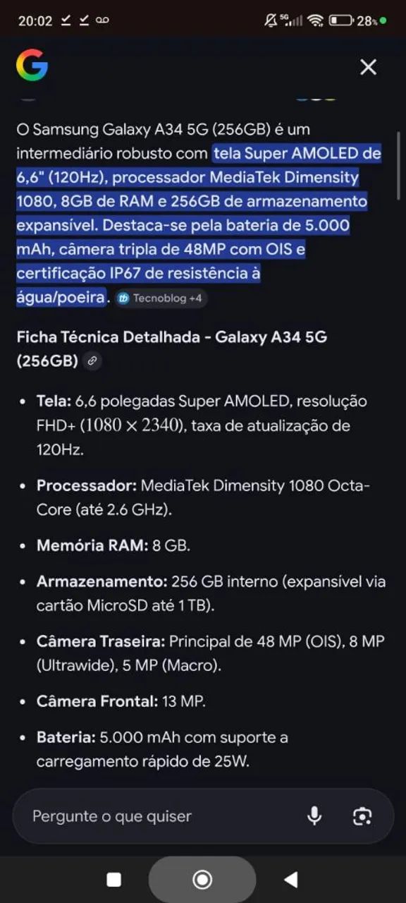 Galaxy A34 prata - Foto 5