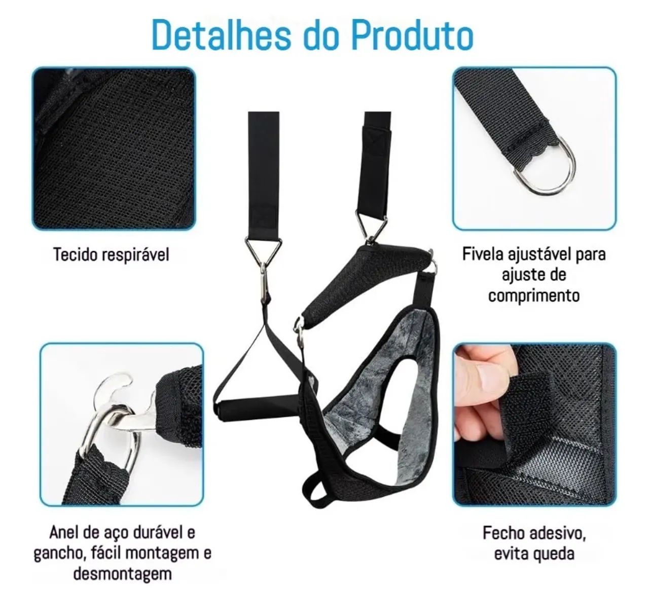 Kit detração cervical para descompressão da coluna - Foto 2