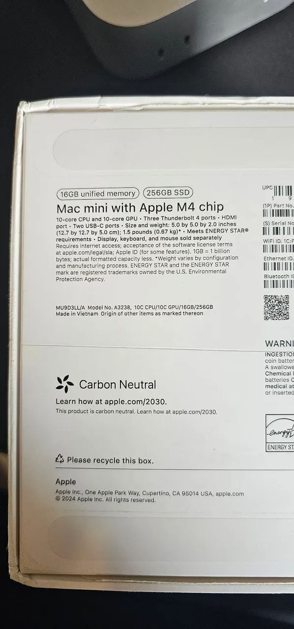 Apple Mac Mini M4 16 GB RAM / 256 GB HD - Foto 3