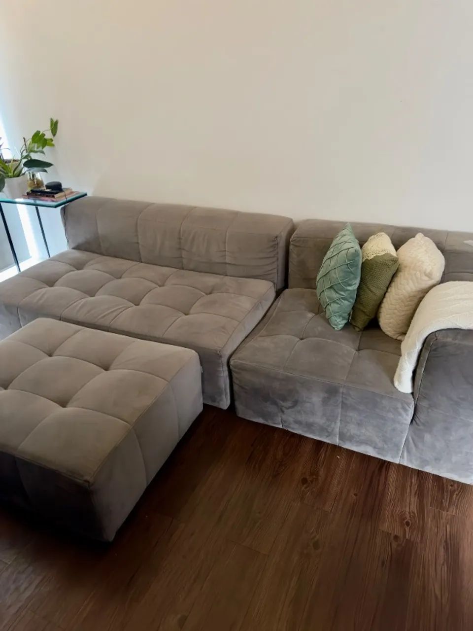 Sofá modular Tokstok Cinza 