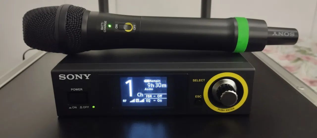 Microfone sem fio SONY DWZ m70 áudio 24bits digital. Compatível com cápsulas shure 