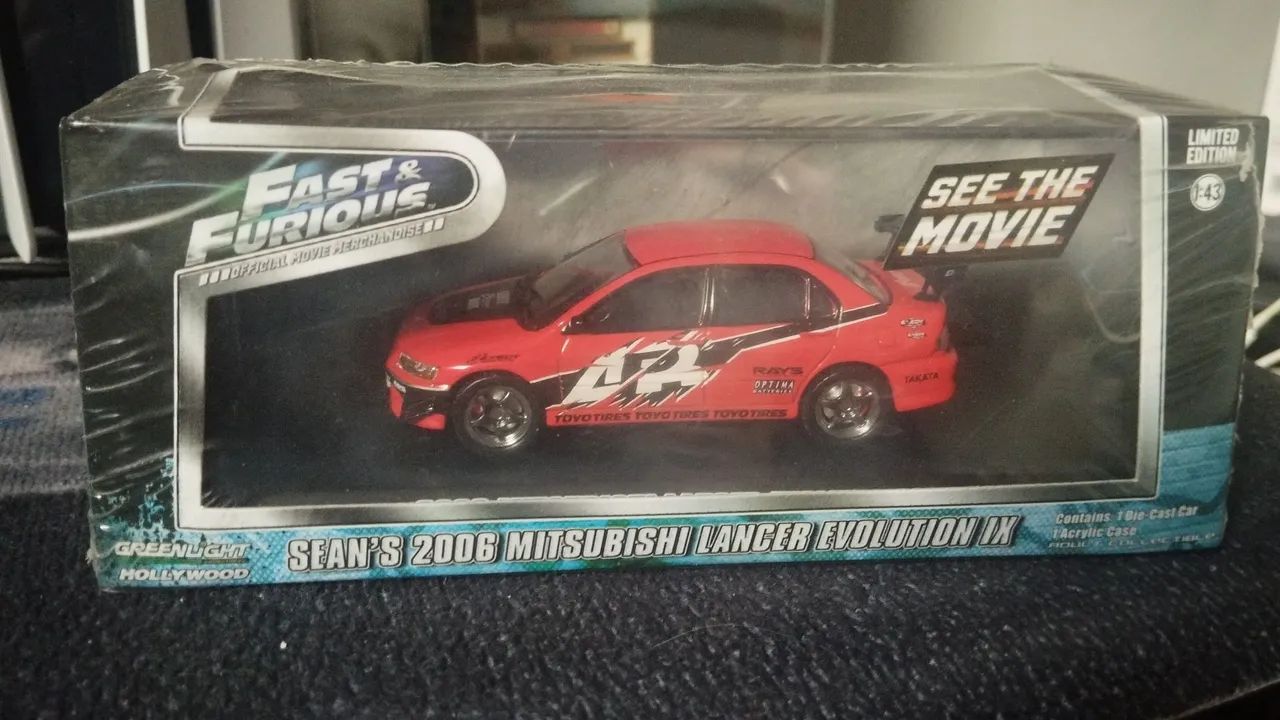 Miniatura Lancer evolution velozes e furiosos 