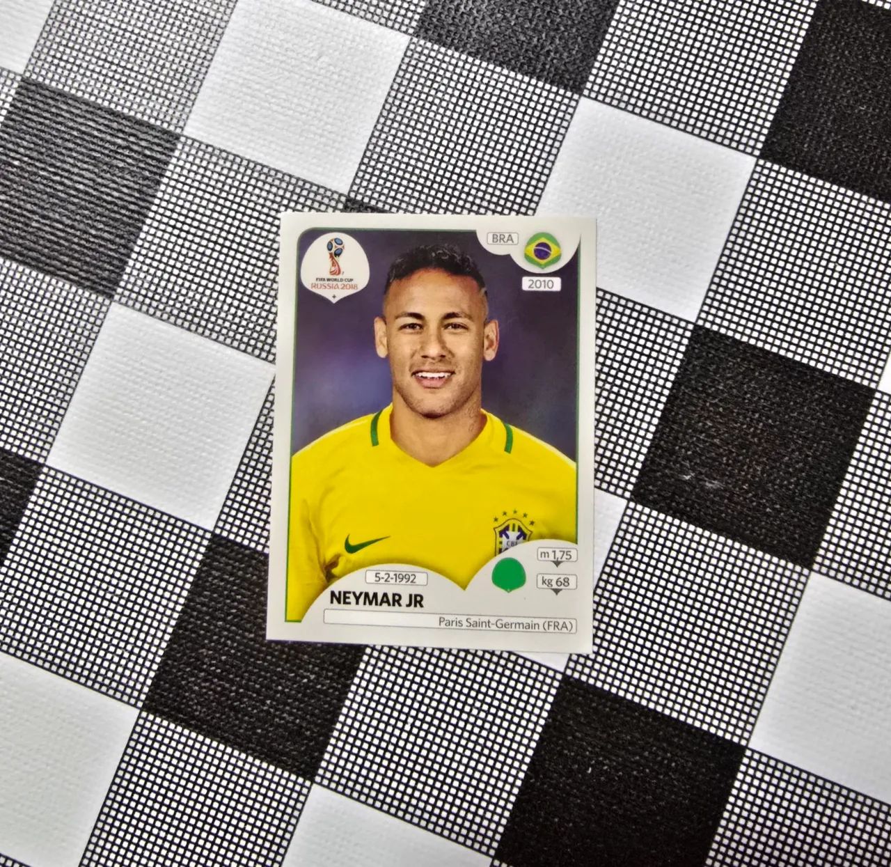 Figurinha Neymar Copa 2018