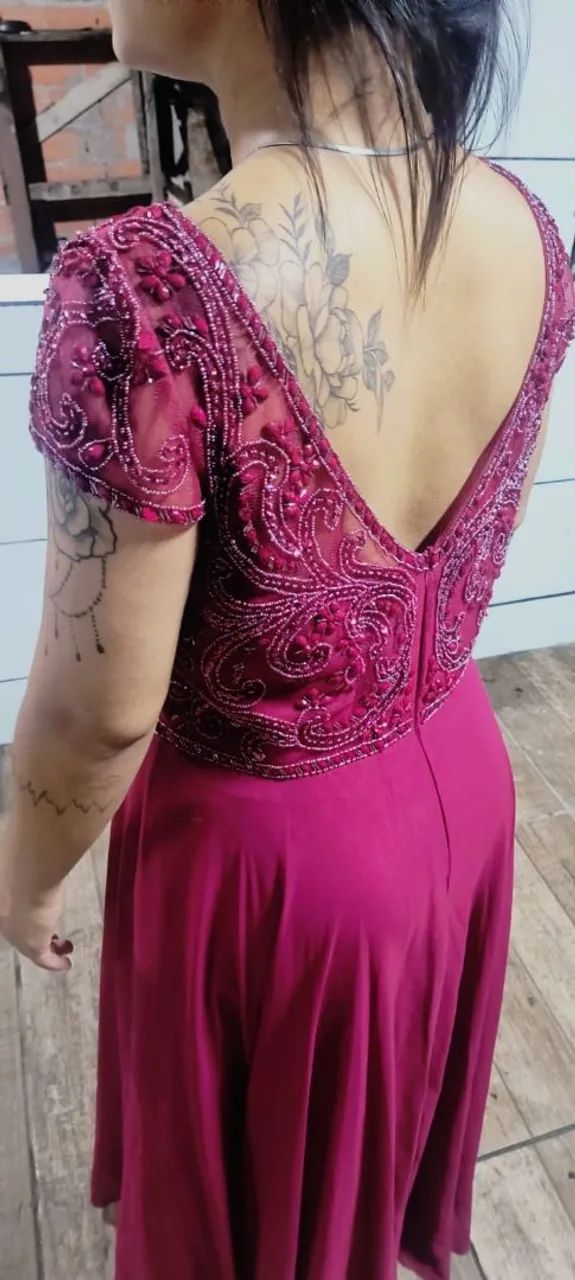 vendido de madrinha na cor marsala  - Foto 2