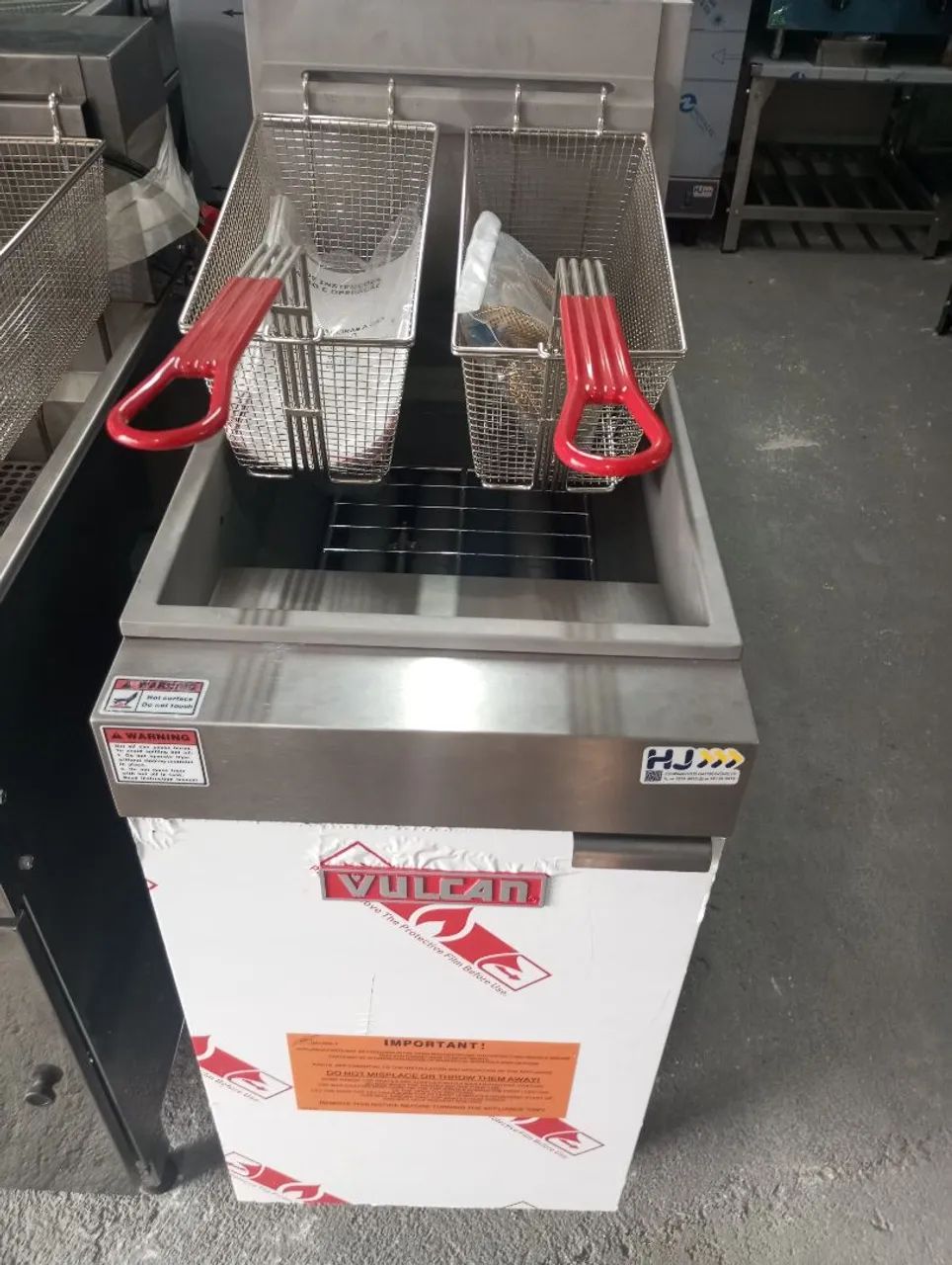 NZ. Fritador a gás profissional Vulcan 