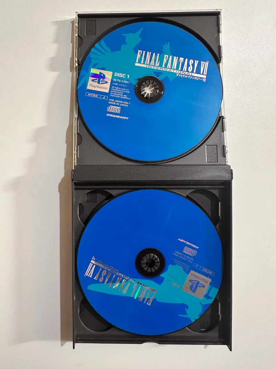 Final Fantasy VII International PS1 Japones 4 Discos Titulo em