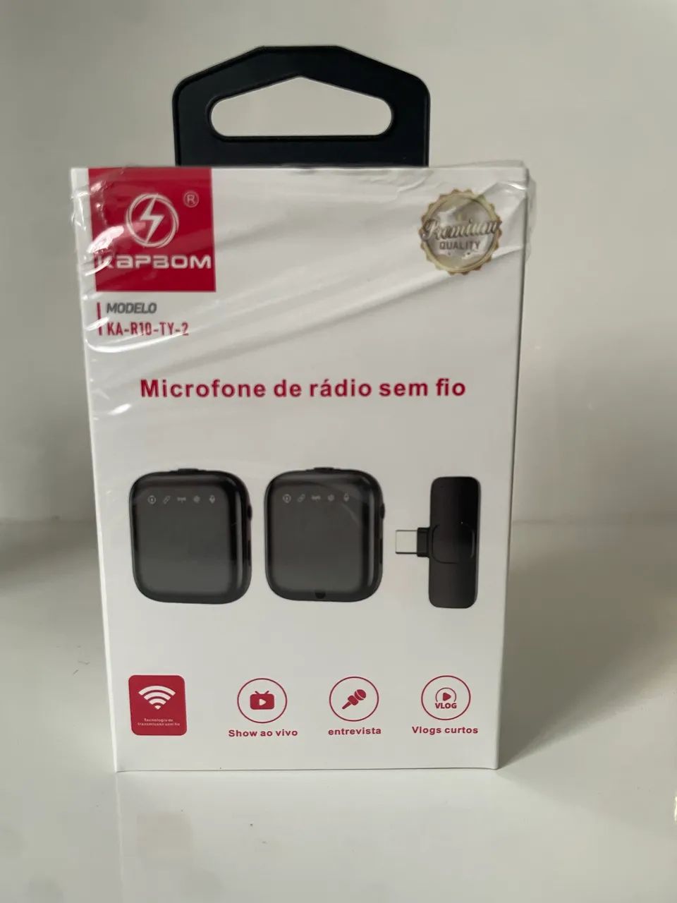 2 Microfones sem fio lapela 