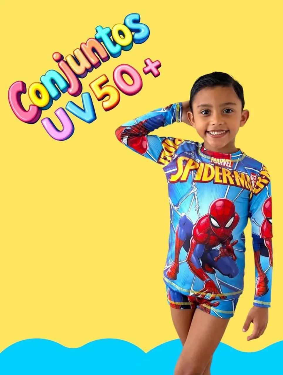 Conjunto infantil moda praia 